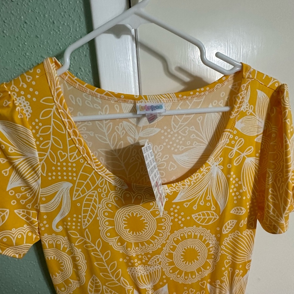 LuLaRoe Riley Yellow Dress LLR NWT Small